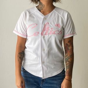 Boston Celtics pink jersey— youth size S 8/10